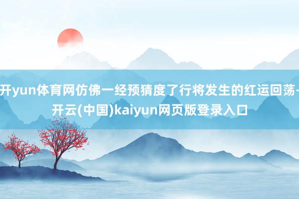 开yun体育网仿佛一经预猜度了行将发生的红运回荡-开云(中国)kaiyun网页版登录入口